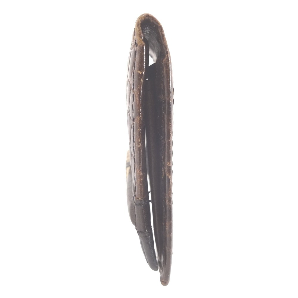 Brighton Bifold Wallet Small Brown Good Croc Embossed Leather Silver - Picture 5 of 8